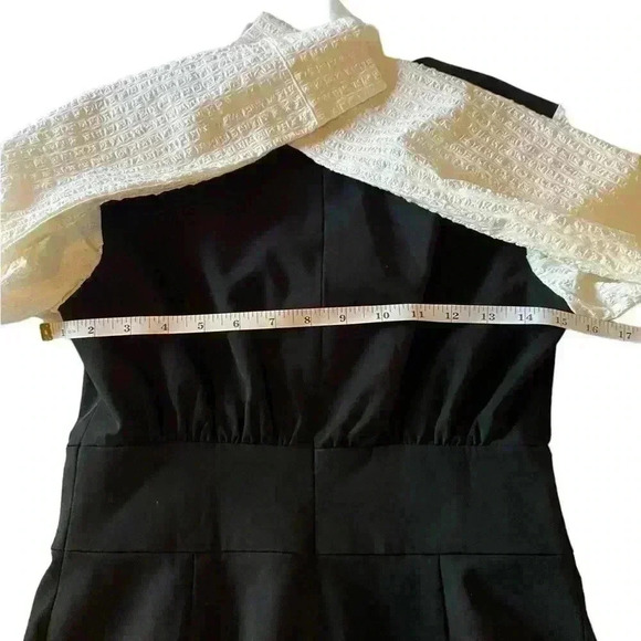 Laria Collection Women Dress Black-and-white Color Pockets Zip-Up Back Size 8 - Picture 12 of 15